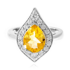 Anello in argento con Citrino (Memories by Vincent)