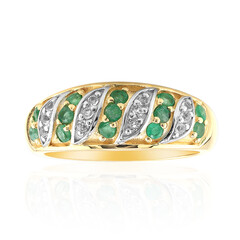 Anello in argento con Smeraldo Brasiliano