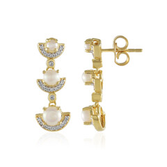 Orecchini in argento con Perla d'Acqua Dolce Bianca
