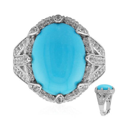 Anello in argento con Turchese Sleeping Beauty (Dallas Prince Designs)