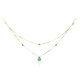 Collana in oro con Smeraldo Zambia AAA (CIRARI)