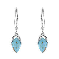 Orecchini in argento con Turchese