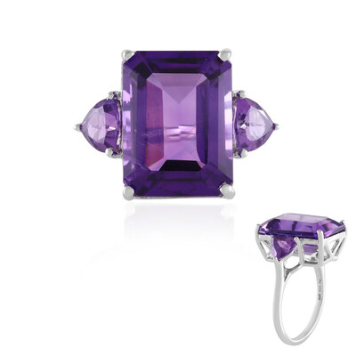 Anello in argento con Ametista Siberiana