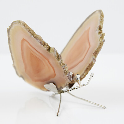 Accessorio in ottone con Agata Arancione