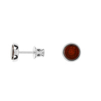 Orecchini in argento con Ambra