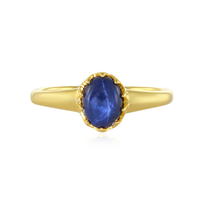 Anello in argento con Zaffiro Stellato Blu
