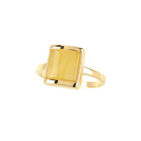 Anello in argento con Ambra Baltica