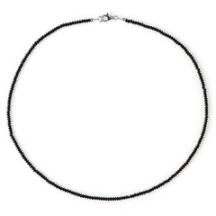 Collana in argento con Spinello Nero