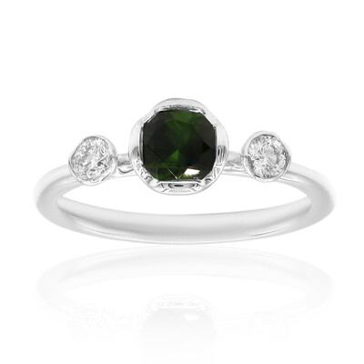 Anello in oro con Tormalina Verde (CIRARI)