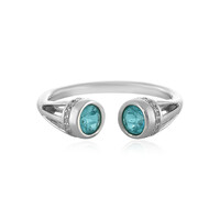 Anello in argento con Apatite Blu