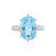 Anello in argento con Topazio Blu Cielo