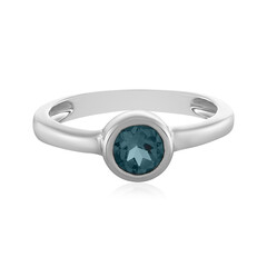 Anello in argento con Topazio Blu Londra