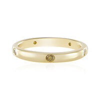 Anello in argento con Diamante Giallo I3