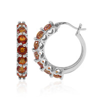 Orecchini in argento con Quarzo Mistico Arancione