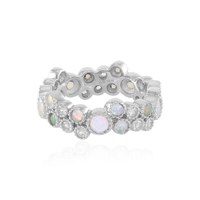 Anello in argento con Opale di Welo