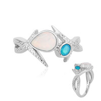 Anello in argento con Opale di Welo