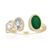 Anello in oro con Smeraldo Zambia