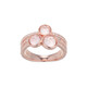 Anello in argento con Quarzo Rosa (Adela Silber)