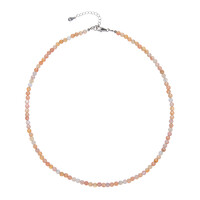 Collana in argento con Agata Rossa Botswana