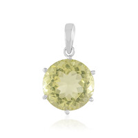 Ciondolo in argento con Quarzo Limone