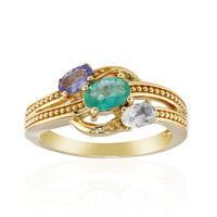 Anello in argento con Smeraldo Zambia
