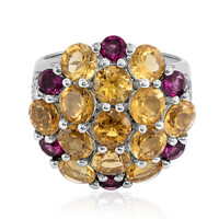 Anello in argento con Citrino