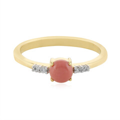 Anello in argento con Opale Rosa Australiano