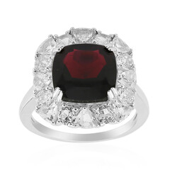 Anello in argento con Granato d’India