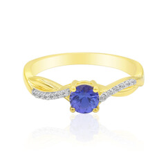 Anello in oro con Tanzanite AAA (Adela Gold)