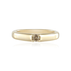Anello in argento con Diamante Cioccolato I2