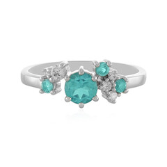 Anello in argento con Apatite Blu
