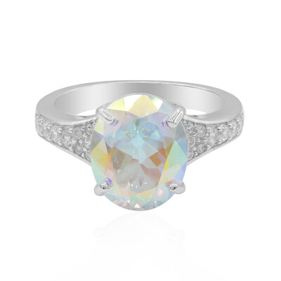 Anello in argento con Topazio Moonlight