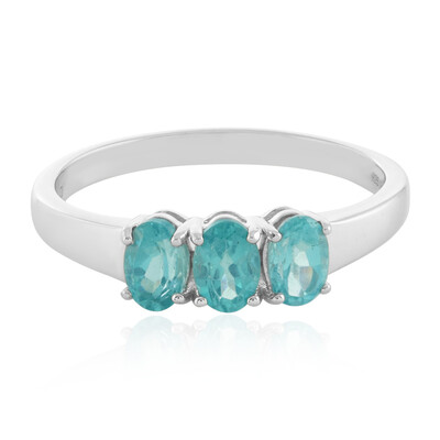 Anello in argento con Apatite Blu