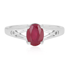Anello in argento con Rubino del Madagascar