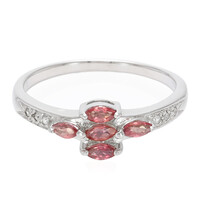 Anello in argento con Rubino Tramonto