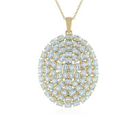 Collana in argento con Topazio Blu Cielo