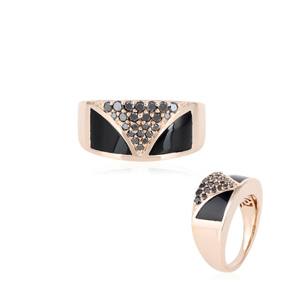 Anello in oro con Onice Nero (KM by Juwelo)