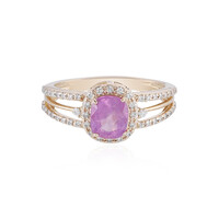 Anello in oro con Zaffiro Luc Yen (non riscaldato) (AMAYANI)