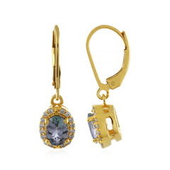 Orecchini in argento con Tanzanite (non riscaldata)