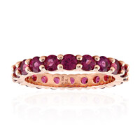 Anello in argento con Rodolite