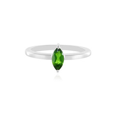 Anello in argento con Diopside Russo