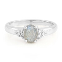 Anello in argento con Labradorite