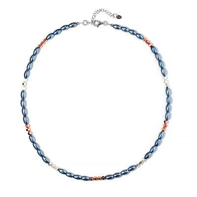 Collana in argento con Ematite Blu
