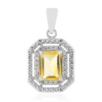 Ciondolo in argento con Citrino Bicolore