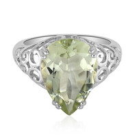 Anello in argento con Ametista Verde