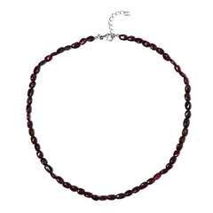 Collana in argento con Rodolite