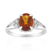 Anello in argento con Citrino Madeira