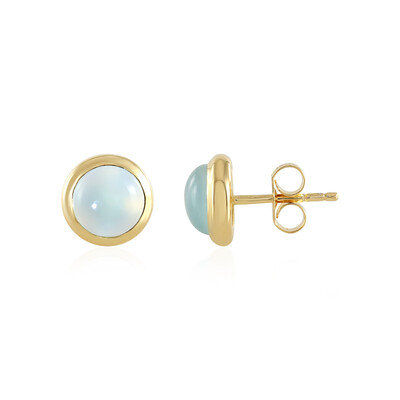 Orecchini in argento con Calcedonio Blu