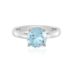 Anello in argento con Topazio Blu Cielo