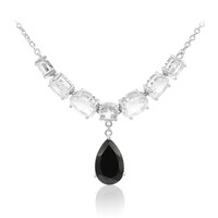 Collana in argento con Spinello Nero